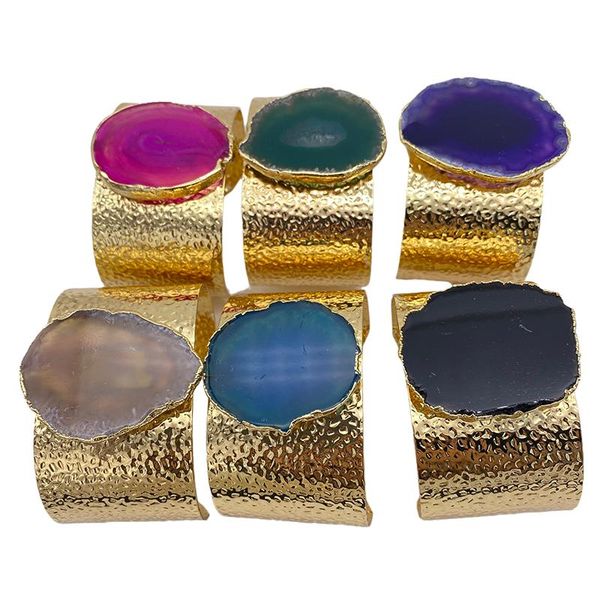 bangle adjustable natural agate cuff genuine stone unique design assorted color goldtone plating heavy duty women gift, Black
bangle adjustable natural agate cuff genuine stone unique design assorted color goldtone plating heavy duty women gift, Black