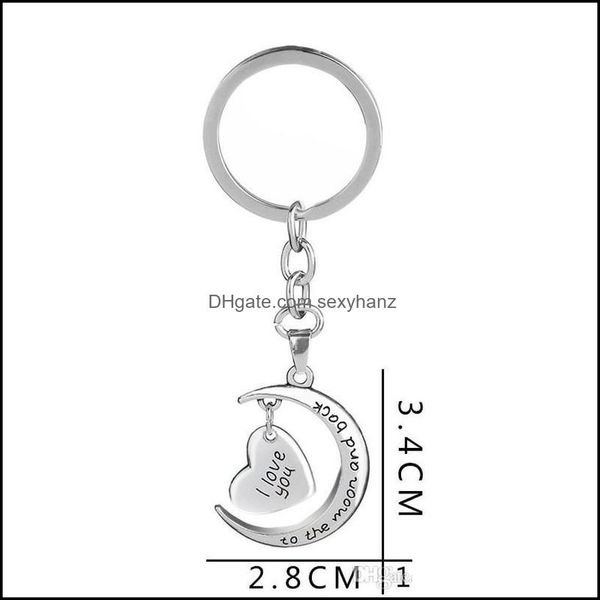 key rings jewelry fahmi letter ring heart keychain i love you to the moon and back bag hangs fashion drop delivery 2021 rxsum, Slivery;golden
key rings jewelry fahmi letter ring heart keychain i love you to the moon and back bag hangs fashion drop delivery 2021 rxsum, Slivery;golden