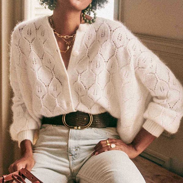 women's sweaters sweater phoebe fancy jumper women winter autumn round neck puff sleeve chic sweater femme casual knitted warm cardigan, White;black
women's sweaters sweater phoebe fancy jumper women winter autumn round neck puff sleeve chic sweater femme casual knitted warm cardigan, White;black