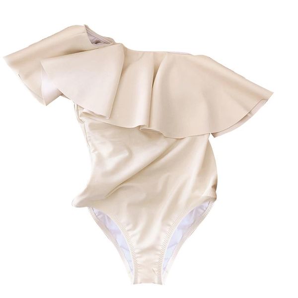 one-piece suits korea monokini women swimwear ruffle swimsuit single shoulder bathing suit beachwear 2021 maillot 
one-piece suits korea monokini women swimwear ruffle swimsuit single shoulder bathing suit beachwear 2021 maillot