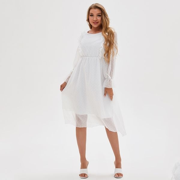 2021 summer white chiffon jacquard dress summer long sleeve round neck bohemian dress, Black;red
2021 summer white chiffon jacquard dress summer long sleeve round neck bohemian dress, Black;red