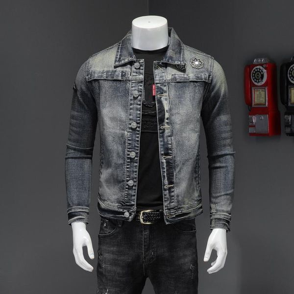men's jackets garmenting men demin trend 2021 spring autumn outerwear patchwork multi zipper jeans coats mens clothing, Black;brown
men's jackets garmenting men demin trend 2021 spring autumn outerwear patchwork multi zipper jeans coats mens clothing, Black;brown
