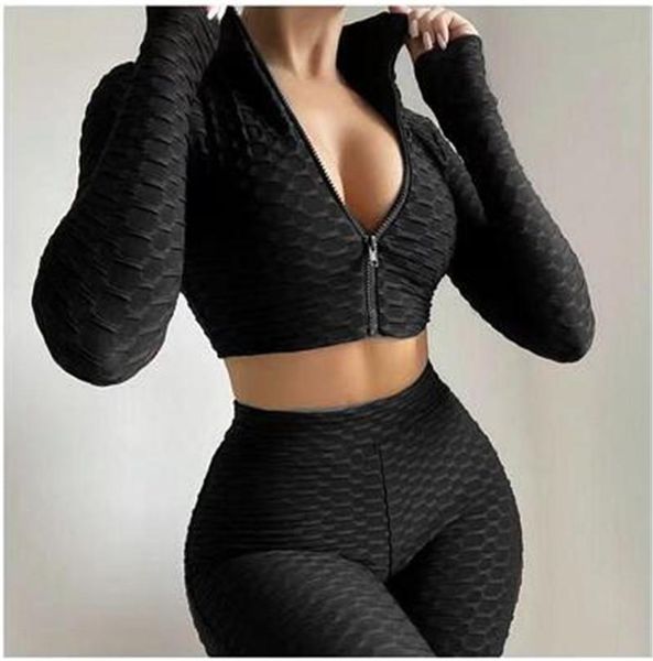 yoga outfit women's sportswear set workout clothes athletic wear sports gym legging seamless fitness long sleeve crop suit
yoga outfit women's sportswear set workout clothes athletic wear sports gym legging seamless fitness long sleeve crop suit