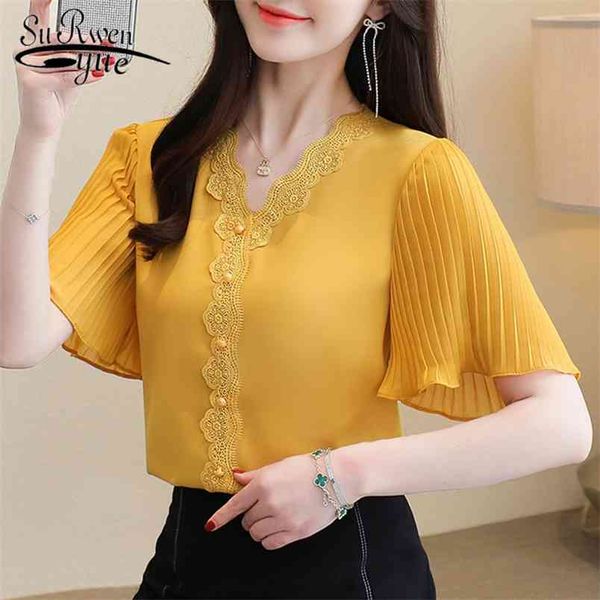 white blouse summer loose chiffon shirt flared sleeve lace v-neck casual plus size solid s-3xl 14176 210421
white blouse summer loose chiffon shirt flared sleeve lace v-neck casual plus size solid s-3xl 14176 210421