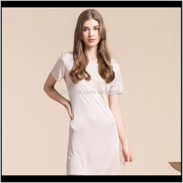 sleepwear womens underwear apparel drop delivery 2021 hoffen spring summer 100percent mulberry knitted nightgown short sleeve mini sleepshir, Black;red
sleepwear womens underwear apparel drop delivery 2021 hoffen spring summer 100percent mulberry knitted nightgown short sleeve mini sleepshir, Black;red