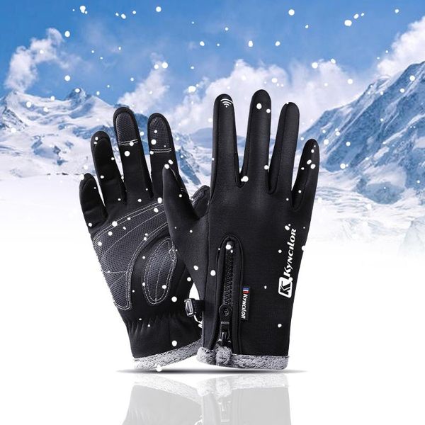 cycling gloves winter warm fleece windproof waterproof touchscreen sports skiing bicycle outdoor work unisex, Black
cycling gloves winter warm fleece windproof waterproof touchscreen sports skiing bicycle outdoor work unisex, Black