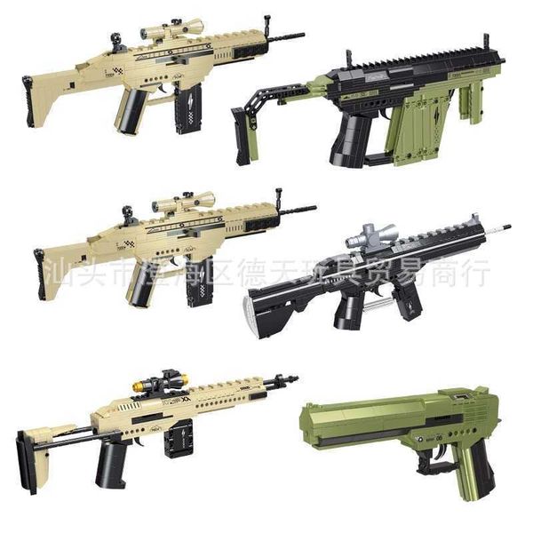 rael 70002-06 sniper gun building block assault rifle weapon model desert eagle pistol assembled boy toy
rael 70002-06 sniper gun building block assault rifle weapon model desert eagle pistol assembled boy toy