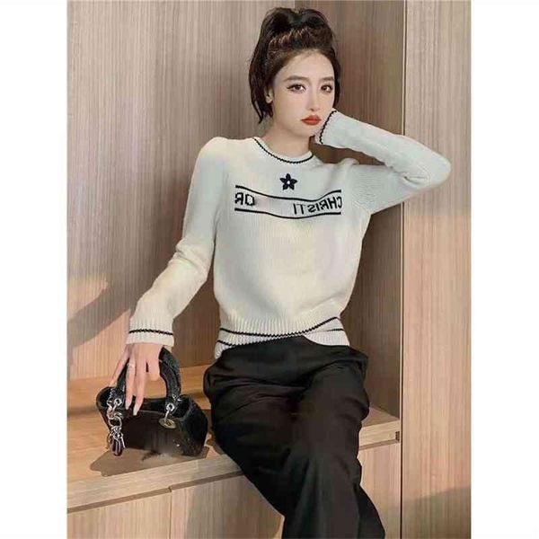 high version sweater girl autumn sweater five pointed star letter jacquard versatile fashion aging long sleeve trend, Black;brown
high version sweater girl autumn sweater five pointed star letter jacquard versatile fashion aging long sleeve trend, Black;brown