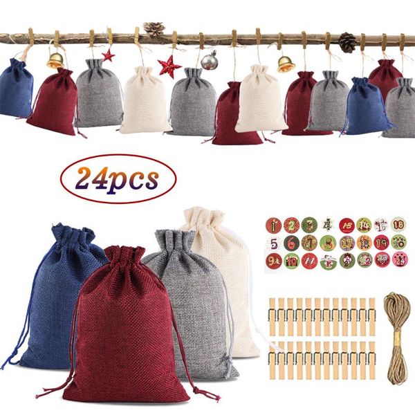 christmas decorations 24pcs merry pattern candy bag 1-24 advent calendar bundle cotton linen gift party favors kids decor
christmas decorations 24pcs merry pattern candy bag 1-24 advent calendar bundle cotton linen gift party favors kids decor