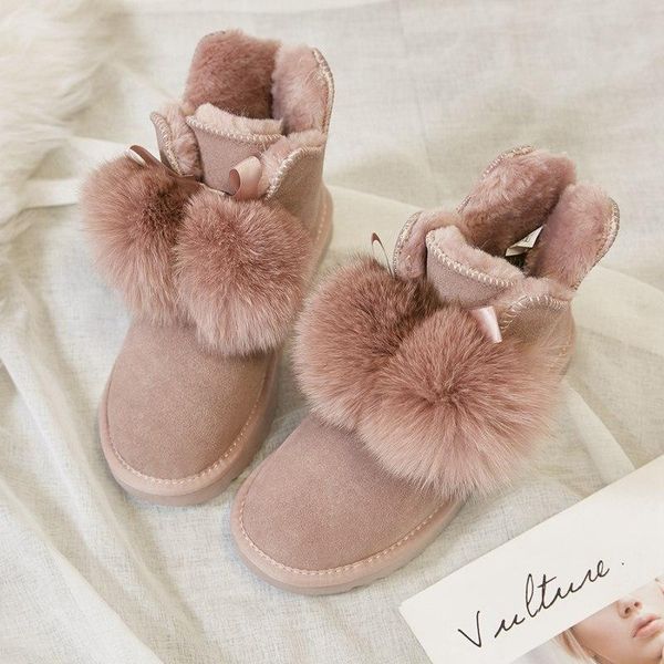 boots 2021 women's versatile fur ball snow antiskid shoes winter short plush cotton, Black
boots 2021 women's versatile fur ball snow antiskid shoes winter short plush cotton, Black