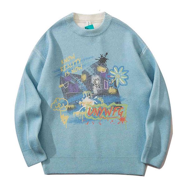 men's sweaters alta rua de malha camisola homem harajuku crayon pintura pulôver japonês faculdade estilo solto blusas femininas casual, White;black
men's sweaters alta rua de malha camisola homem harajuku crayon pintura pulôver japonês faculdade estilo solto blusas femininas casual, White;black