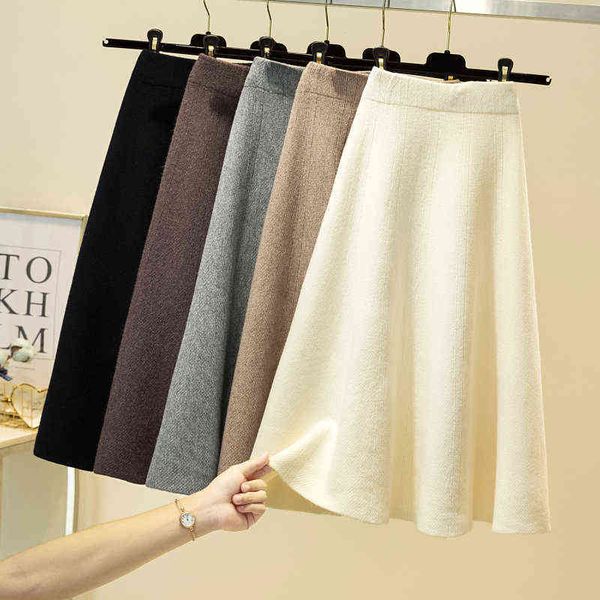 winter wool knitted skirt women's autumn mid-length high waist a- line knit cotton retro slim pleated skirt for women 211120, Black
winter wool knitted skirt women's autumn mid-length high waist a- line knit cotton retro slim pleated skirt for women 211120, Black