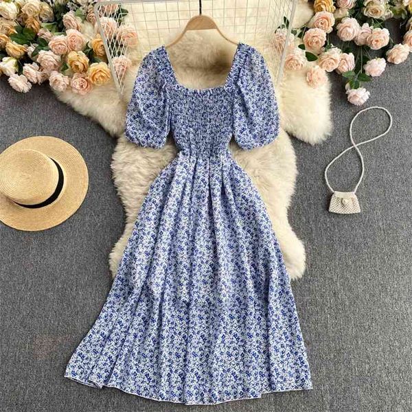sweet women's summer fashion square neck short sleeve elastic slim flower print holiday a-line dress vestidos s379 210527, Black;gray
sweet women's summer fashion square neck short sleeve elastic slim flower print holiday a-line dress vestidos s379 210527, Black;gray