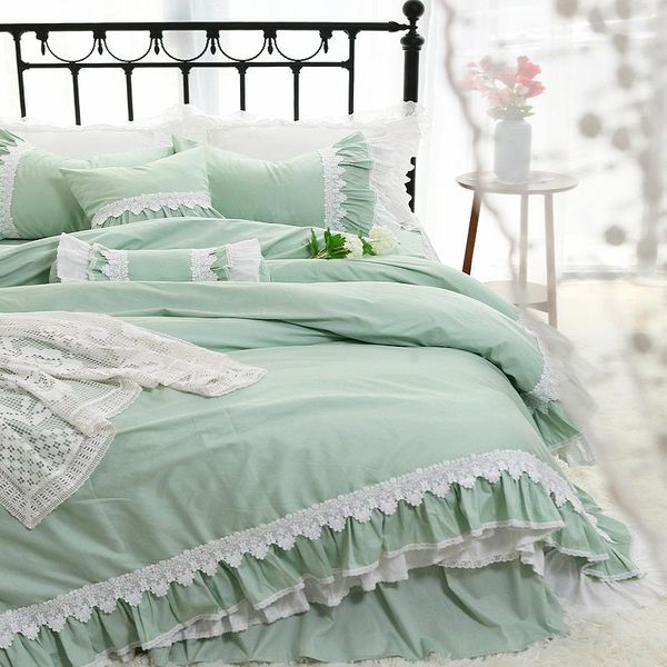 bedding sets -selling luxury korean princess ins style lace bed skirt cotton quilt cover four-piece comfortable
bedding sets -selling luxury korean princess ins style lace bed skirt cotton quilt cover four-piece comfortable