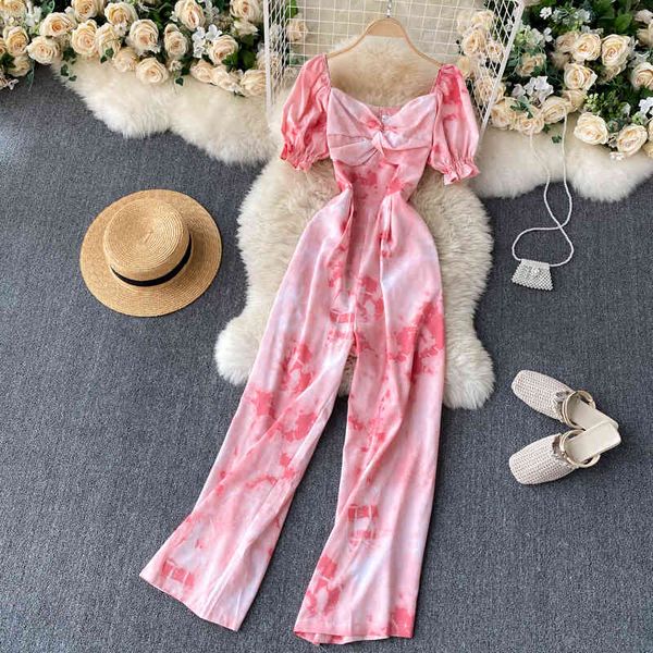 singreiny design tie dye women jumpsuits korean retro puff sleeve v neck rompers summer casual holiday wide leg long rompers 210419, Black;white
singreiny design tie dye women jumpsuits korean retro puff sleeve v neck rompers summer casual holiday wide leg long rompers 210419, Black;white