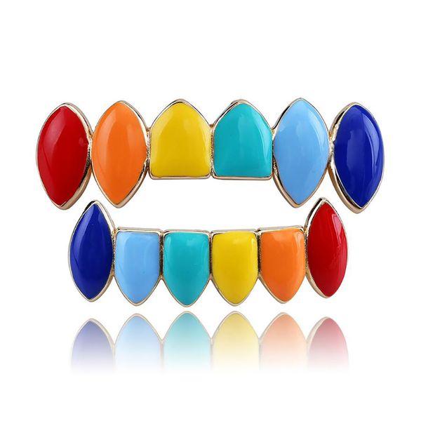 hip hop rainbow teeth grills men women 6 bottom tooth sets gift for street dancer, Black
hip hop rainbow teeth grills men women 6 bottom tooth sets gift for street dancer, Black