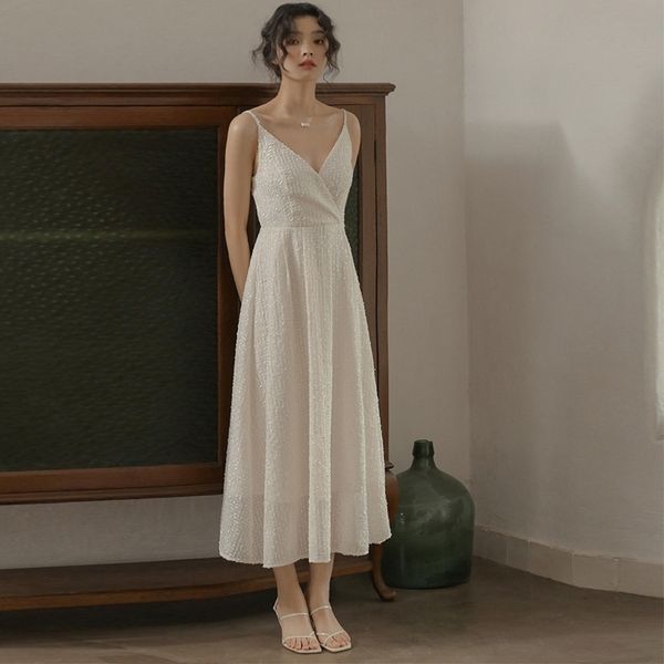 women's knits & tees 2021 arrival vintage maxi v-neck sleeveless women elegant long beach summer vestidos kyvn, White
women's knits & tees 2021 arrival vintage maxi v-neck sleeveless women elegant long beach summer vestidos kyvn, White