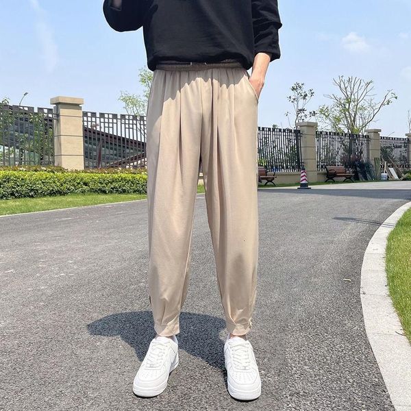 men's pants summer thin casual fashion khaki black breathable ice silk men streetwear loose hip-hop harem mens m-5xl
men's pants summer thin casual fashion khaki black breathable ice silk men streetwear loose hip-hop harem mens m-5xl