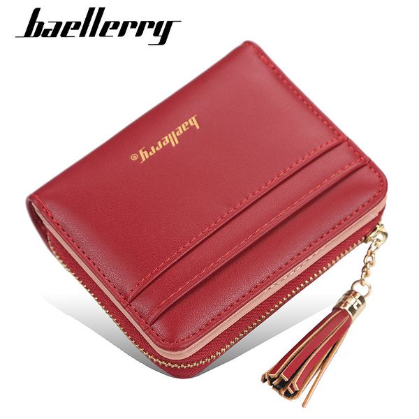 baellerry short women's zipper zero korean tassel driver's license wallet multi card creative wallet, Red;black
baellerry short women's zipper zero korean tassel driver's license wallet multi card creative wallet, Red;black
