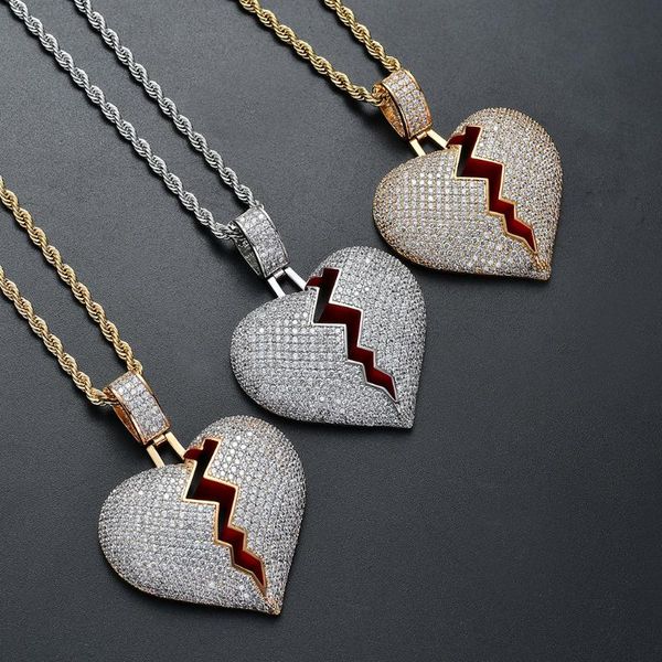 pendant necklaces zircon copper broken heart necklace | stainless steel gold plated attracts long distance couple relationship hip hop, Silver
pendant necklaces zircon copper broken heart necklace | stainless steel gold plated attracts long distance couple relationship hip hop, Silver