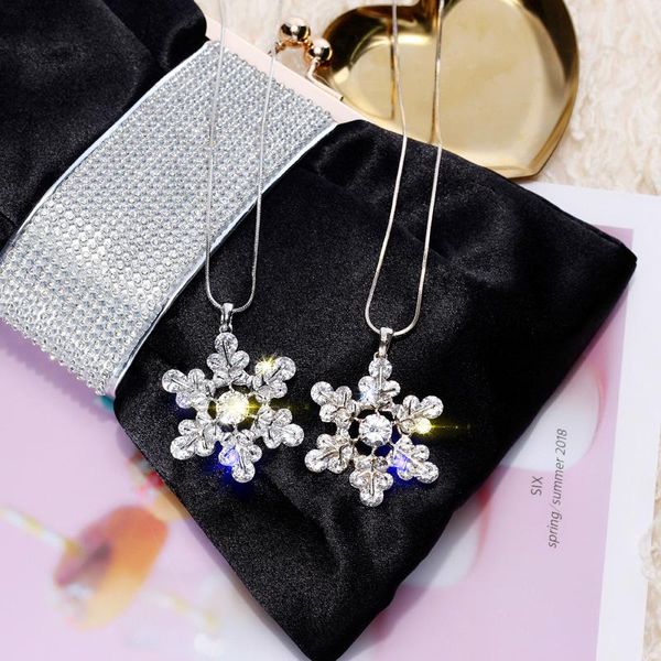 pendant necklaces autumn/winter fashion long snowflake simple female zircon necklace sweater chain accessories medallion, Silver
pendant necklaces autumn/winter fashion long snowflake simple female zircon necklace sweater chain accessories medallion, Silver