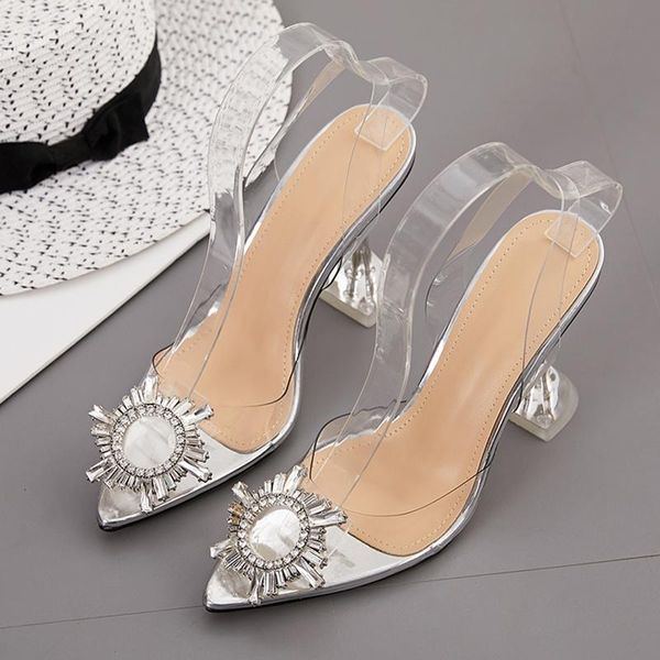 dress shoes spring rhinestone women pumps transparent high heels pvc jelly sandals plus size 42, Black
dress shoes spring rhinestone women pumps transparent high heels pvc jelly sandals plus size 42, Black