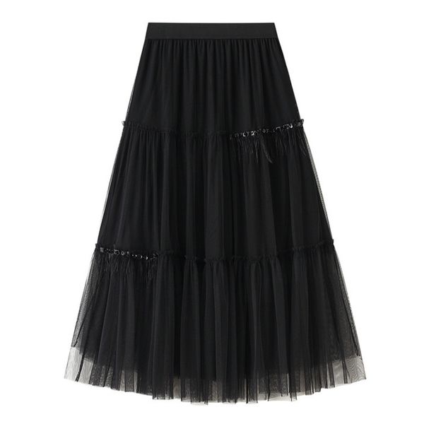 tulle skirts womens faldas mujer moda fashion elastic high waist mesh tutu maxi pleated long midi saias jupe women's skirt 210524, Black
tulle skirts womens faldas mujer moda fashion elastic high waist mesh tutu maxi pleated long midi saias jupe women's skirt 210524, Black