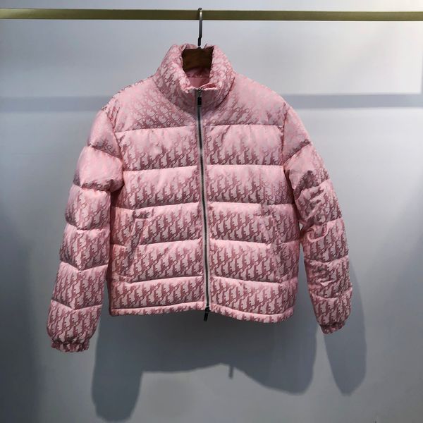 women's down et pink oblique print puffer ets technical embroidery with double zipper structure left sve letter outdoor thermal, Black
women's down et pink oblique print puffer ets technical embroidery with double zipper structure left sve letter outdoor thermal, Black