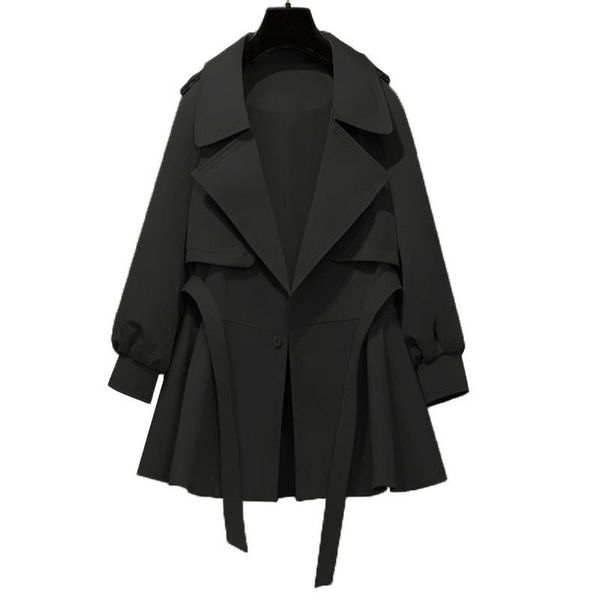 women's trench coats autumn period and the fat mm show thin coat women code hidden meat brief paragraph reduction age 200 catties, Tan;black
women's trench coats autumn period and the fat mm show thin coat women code hidden meat brief paragraph reduction age 200 catties, Tan;black