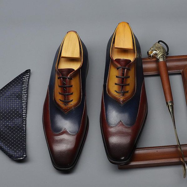 dress shoes mens italian handmade genuine leather church color block oxfords social gents suit wedding men, Black
dress shoes mens italian handmade genuine leather church color block oxfords social gents suit wedding men, Black