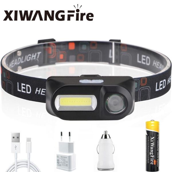 portable mini led headlight xpe + cob usb rechargeable waterproof camping fishing headlamps
portable mini led headlight xpe + cob usb rechargeable waterproof camping fishing headlamps