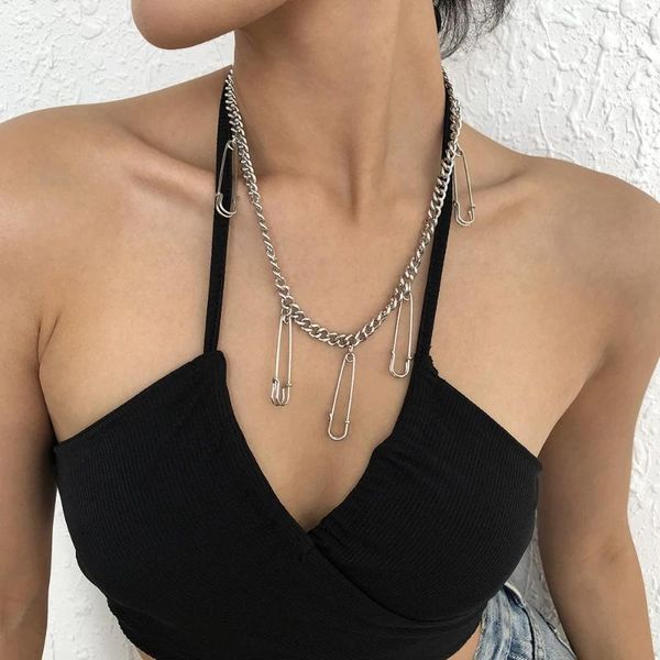 chains ghidbk fashion metal punk silver color needles safety pin collar chokers for women girls rock trendy statement necklaces bijoux
chains ghidbk fashion metal punk silver color needles safety pin collar chokers for women girls rock trendy statement necklaces bijoux