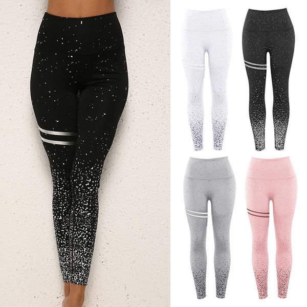 women's leggings high waist pants double ring ggilding silver stamping hip lifting itness pender women sports outdoor, Black
women's leggings high waist pants double ring ggilding silver stamping hip lifting itness pender women sports outdoor, Black