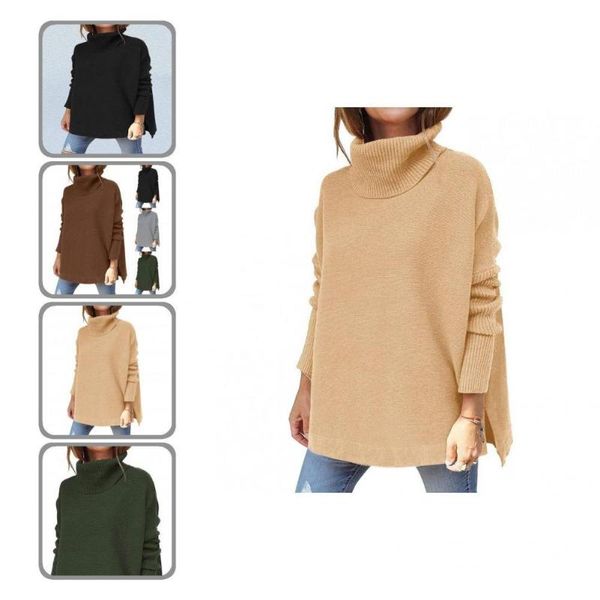 women's sweaters charming pullover sweater breathable knitted long sleeve all-match batwing split hem top, White;black
women's sweaters charming pullover sweater breathable knitted long sleeve all-match batwing split hem top, White;black