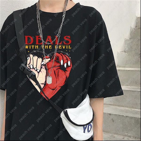 gothic deals women t shirts with the devil dark satan personality hip hop casual loose punk vintage streetwear shirt, White
gothic deals women t shirts with the devil dark satan personality hip hop casual loose punk vintage streetwear shirt, White