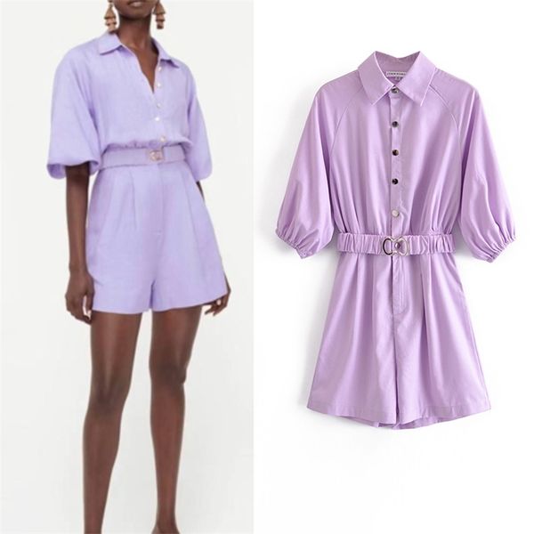 women summer solid vintage playsuits rompers short sleeve sashes casual female elegant street bodysuit overalls clothes 210513, Black;white 
women summer solid vintage playsuits rompers short sleeve sashes casual female elegant street bodysuit overalls clothes 210513, Black;white