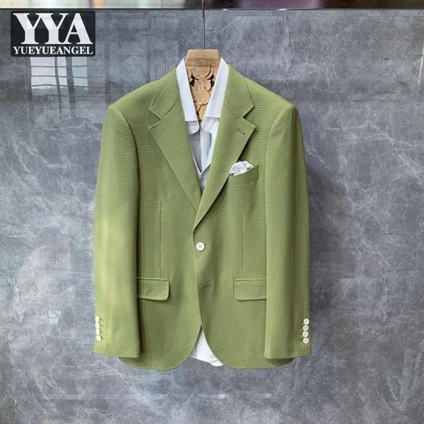 british men slim fit green plaid blazer business man party suit coat single breasted luxury formal blazers men's suits &, White;black
british men slim fit green plaid blazer business man party suit coat single breasted luxury formal blazers men's suits &, White;black