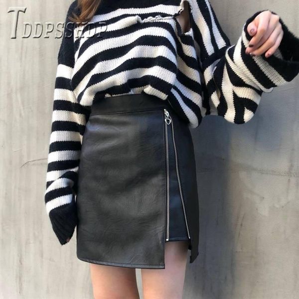 skirts 2021 autumn winter pu leather women skirt irregular high waist a line female, Black
skirts 2021 autumn winter pu leather women skirt irregular high waist a line female, Black