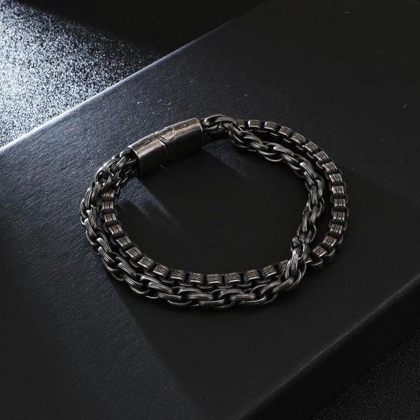 link, chain man jewlery bracelets store 220*11mm stainless steel retro black double layer link bracelet men jb119218-kfc
link, chain man jewlery bracelets store 220*11mm stainless steel retro black double layer link bracelet men jb119218-kfc