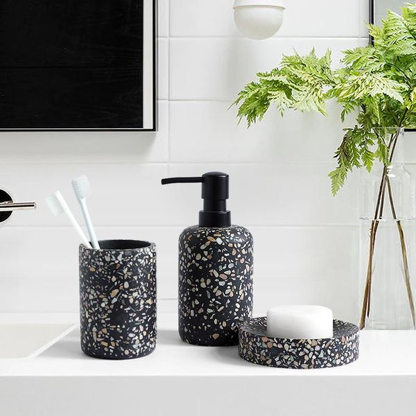 bath accessory set 4pcs resin bathroom toothbrush holder soap dispenser toothpaste dish kitchen accessories
bath accessory set 4pcs resin bathroom toothbrush holder soap dispenser toothpaste dish kitchen accessories