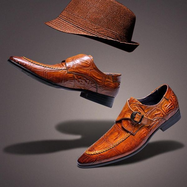dress shoes autumn luxury genuine leather men crocodile pattern formal buckle brown black bougue wedding
dress shoes autumn luxury genuine leather men crocodile pattern formal buckle brown black bougue wedding