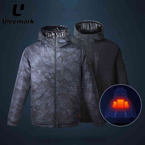 Uleemark Men's Electric Heated Down Jacket Hooded Lightweight Waterproof Winter Coat, Black
Uleemark Men's Electric Heated Down Jacket Hooded Lightweight Waterproof Winter Coat, Black