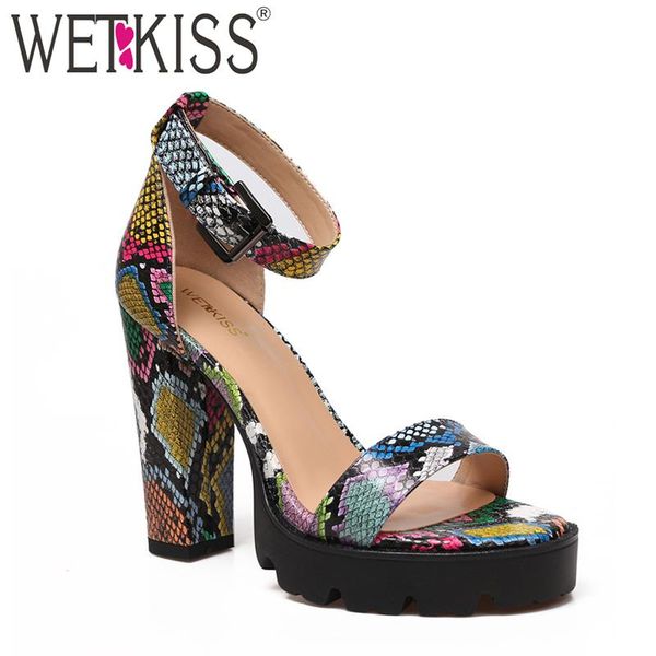 colorful snake print sandals women thick high heel platform ankle strip shoes woman snakeskin ladies summer shoe, Black
colorful snake print sandals women thick high heel platform ankle strip shoes woman snakeskin ladies summer shoe, Black