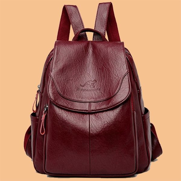 casual women leather backpack designer shoulder bags for back pack school teenage girls sac mochila feminina 210924
casual women leather backpack designer shoulder bags for back pack school teenage girls sac mochila feminina 210924