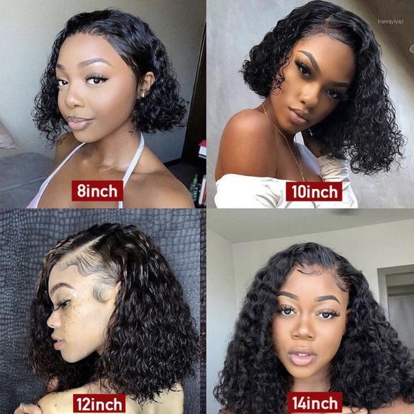 8-14inch short curly human hair wig brazilian remy deep part 13x6 lace front wigs for women bob wig1, Black;brown
8-14inch short curly human hair wig brazilian remy deep part 13x6 lace front wigs for women bob wig1, Black;brown