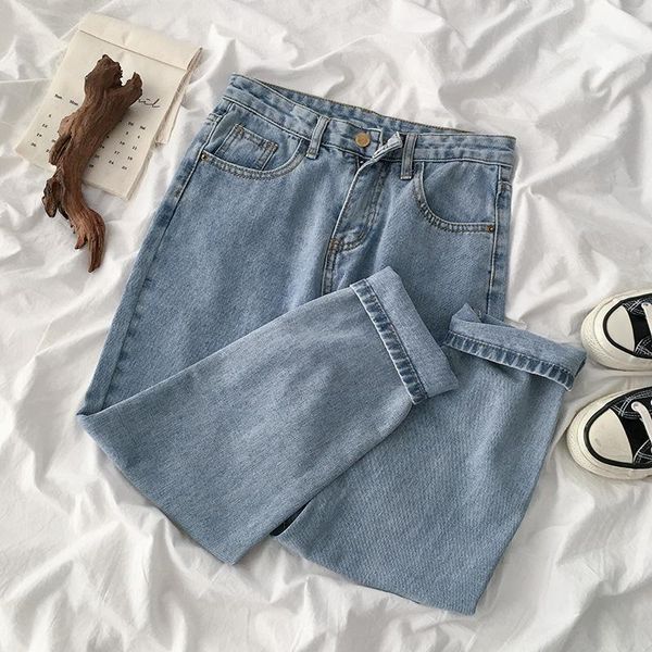 women's jeans high waist women 2021 summer pocket solid straight ankle length office lady elegant pants quality, Blue
women's jeans high waist women 2021 summer pocket solid straight ankle length office lady elegant pants quality, Blue