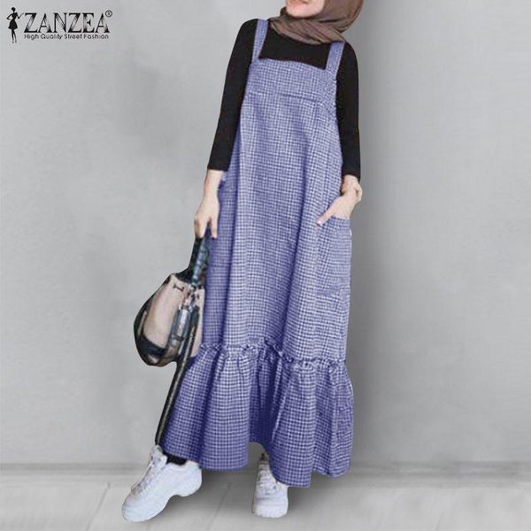 casual dresses zanzea stylish plaid check overall dress women's summer sundress 2021 square neck maxi vestidos robe femme 5xl kaftan, Black;gray
casual dresses zanzea stylish plaid check overall dress women's summer sundress 2021 square neck maxi vestidos robe femme 5xl kaftan, Black;gray