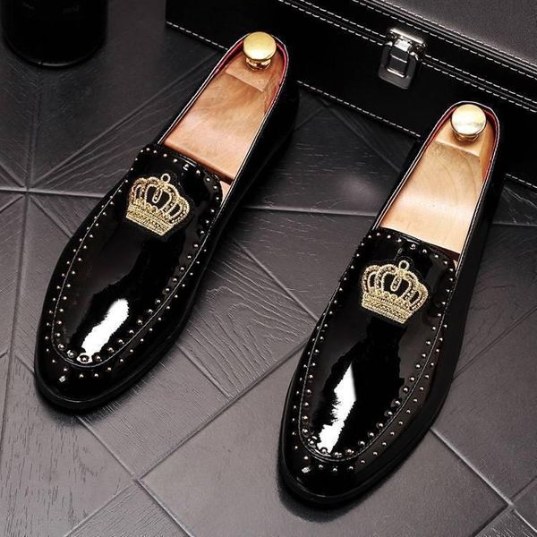 dress shoes fashion black men breathable business comfortable slip on patent leather 2022
dress shoes fashion black men breathable business comfortable slip on patent leather 2022