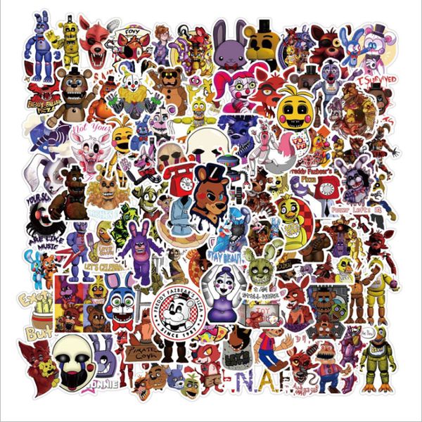 100 pcs teddy bear five nights harem graffiti waterproof skateboard travel suitcase phone lapluggage stickers cute kids girl
100 pcs teddy bear five nights harem graffiti waterproof skateboard travel suitcase phone lapluggage stickers cute kids girl