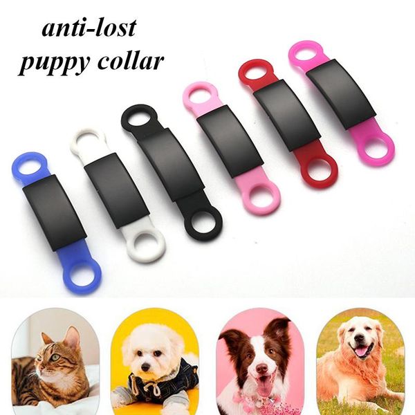 dog apparel cat collar personalized tag anti lost accessories sliding rectangle pet id name nameplate silicone useful supplies 
dog apparel cat collar personalized tag anti lost accessories sliding rectangle pet id name nameplate silicone useful supplies